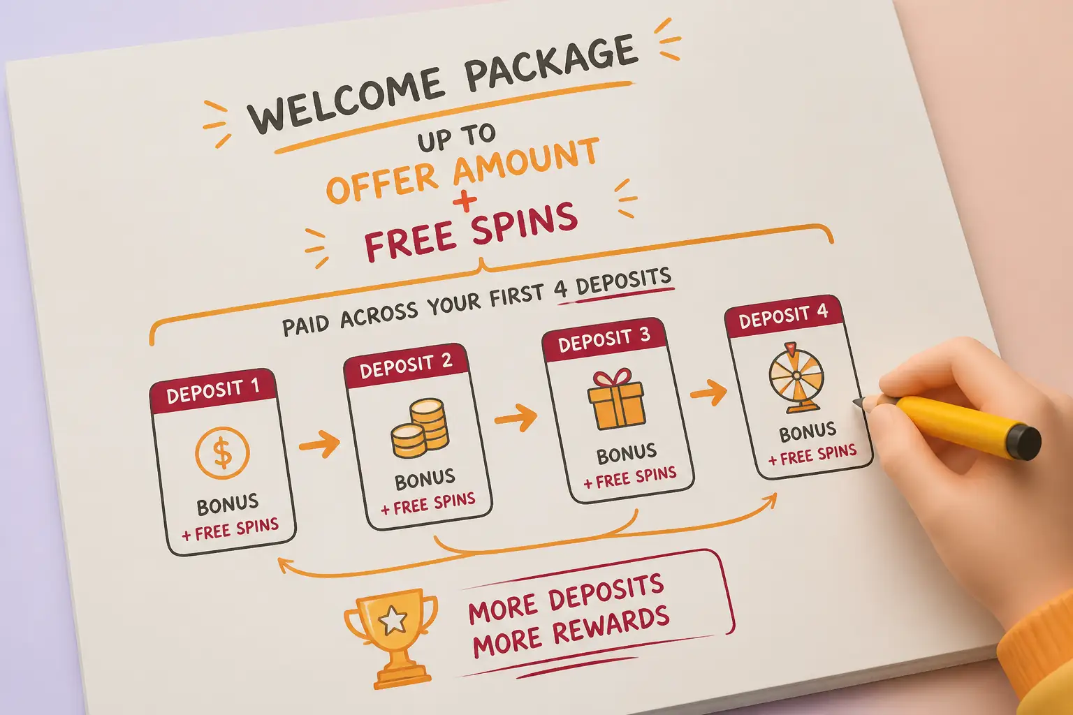 SkyCrown Casino Bonus Australia – Welcome Package & Free Spins visual guide for SkyCrown Casino